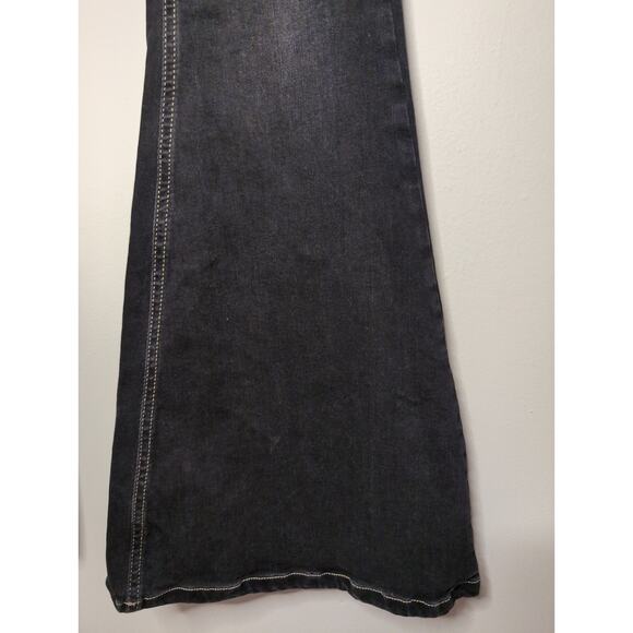 BDG Urban Outfitters trendy Y2k low rise black gray denim flare pants 26 - Picture 6 of 15